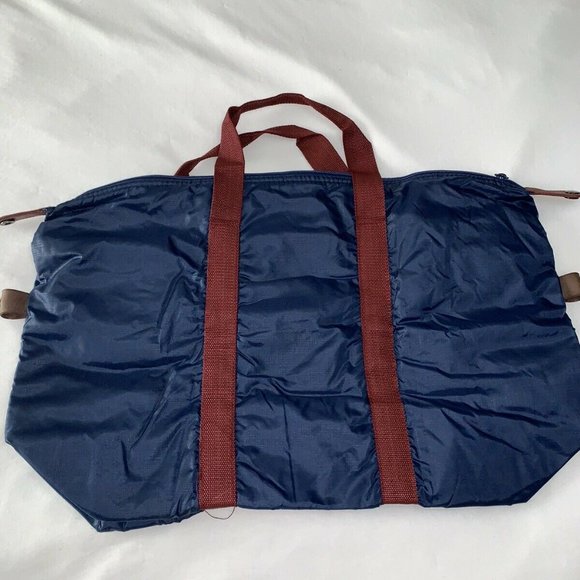 Pierre Cardin Vintage 1980s Travel Bag Navy Blue R - Picture 6 of 8